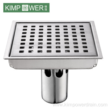 square stainless steel floor sink